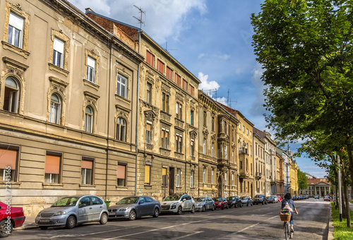Buildings in the city center of Zagreb, Croatia