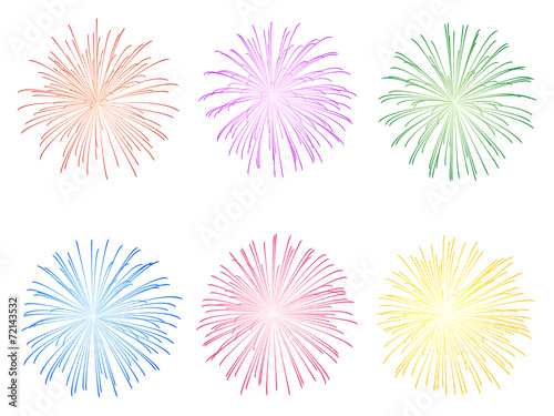 Fireworks display illustration