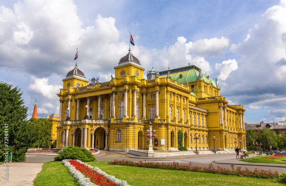 Fototapeta premium Croatian National Theatre in Zagreb