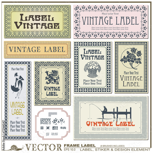 Border style labels on different versions