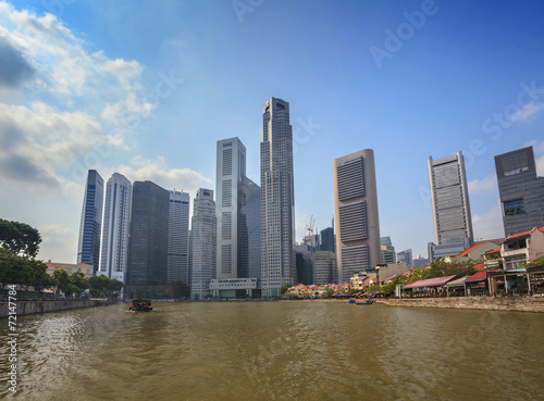 Singapore skyscraper skyline