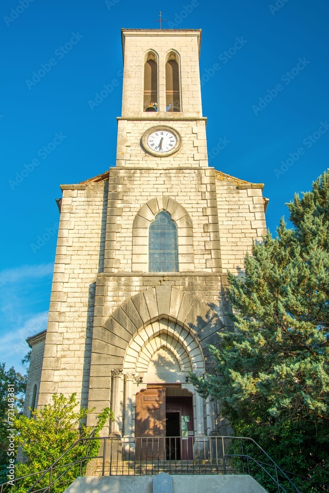 Eglise Sainte Madeleine à Balazuc (07)