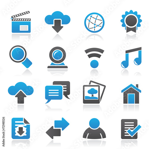 Internet and website icons - vector icon set