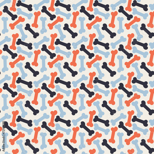 Seamless pattern with Bone