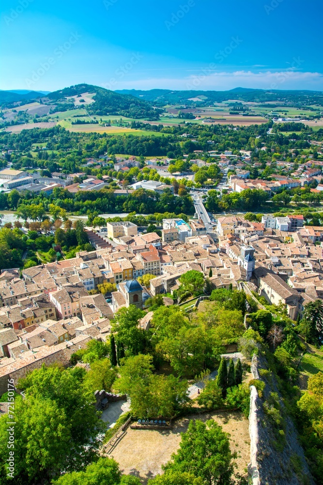 Ville de Crest dans la Drôme