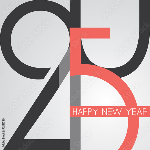 Retro New Year Card - 2015
