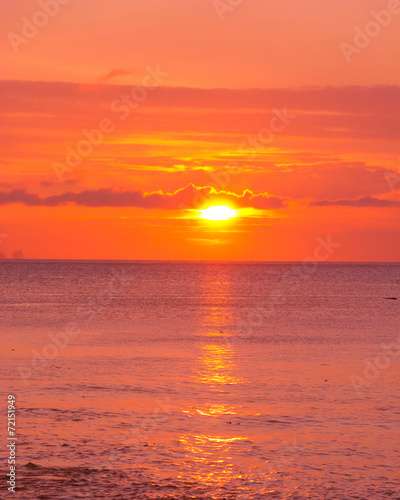 Fiery Backdrop Burning Skies