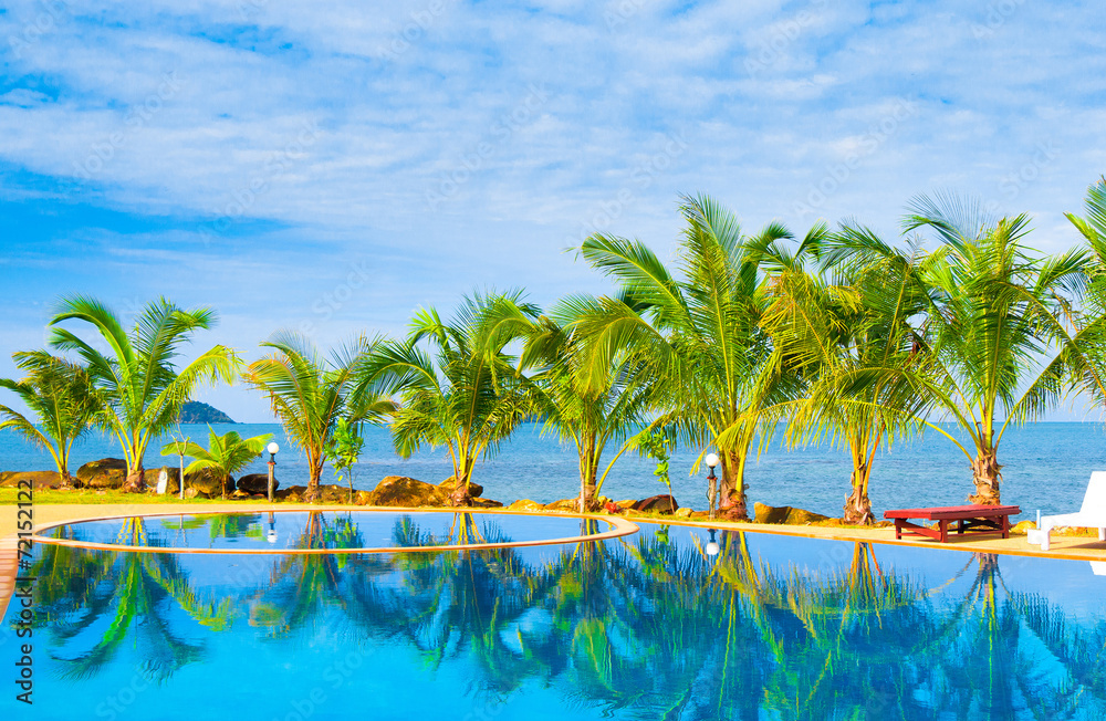 Obraz premium Resort Relaxation Paradise Pool