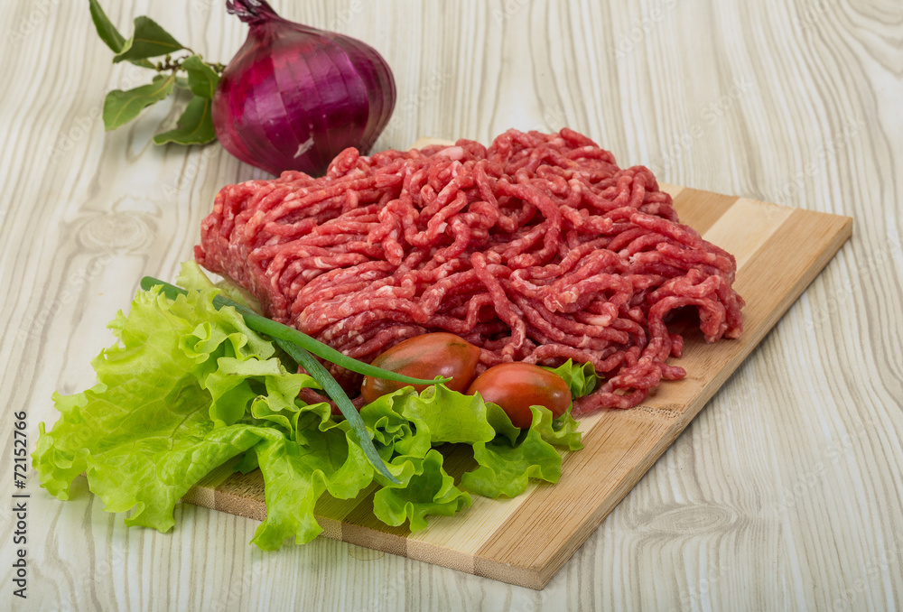 Raw minced beef Raw minced beef