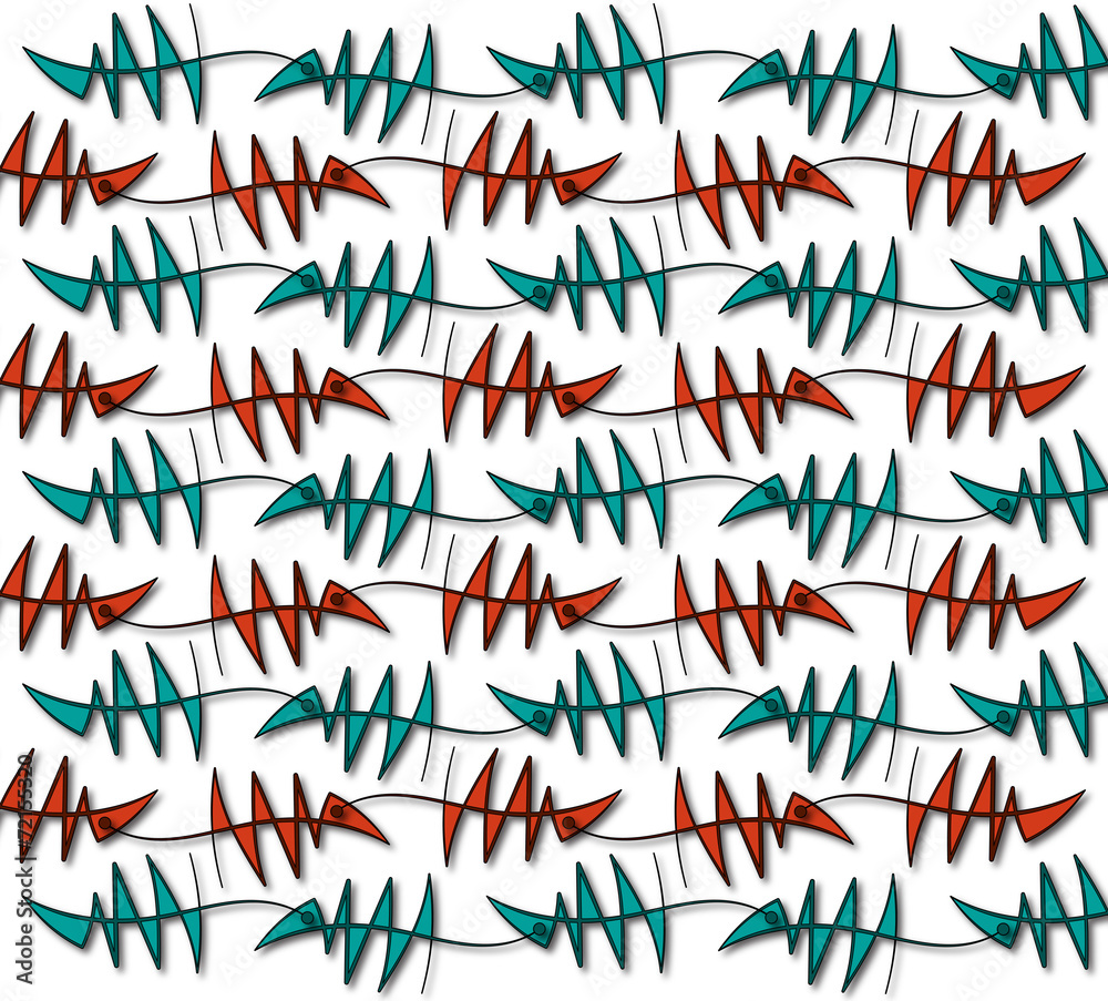 pattern background ancient fish