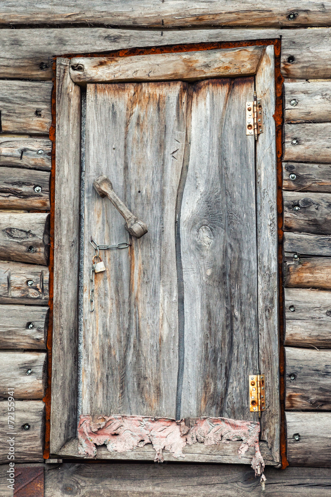rustic wooden door