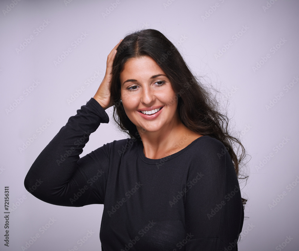 Happy young innocent woman Happy young innocent woman