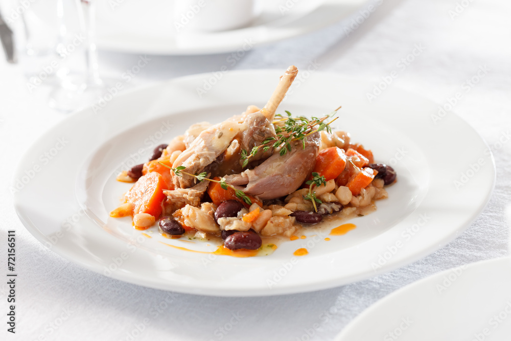 rabbit with vegetables rabbit with vegetables