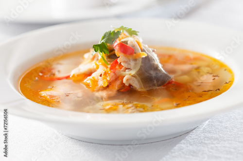 Tablou pe pânză fish soup