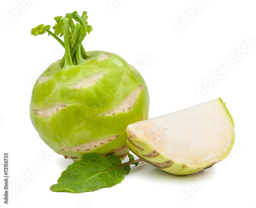 kohlrabi isolated photo