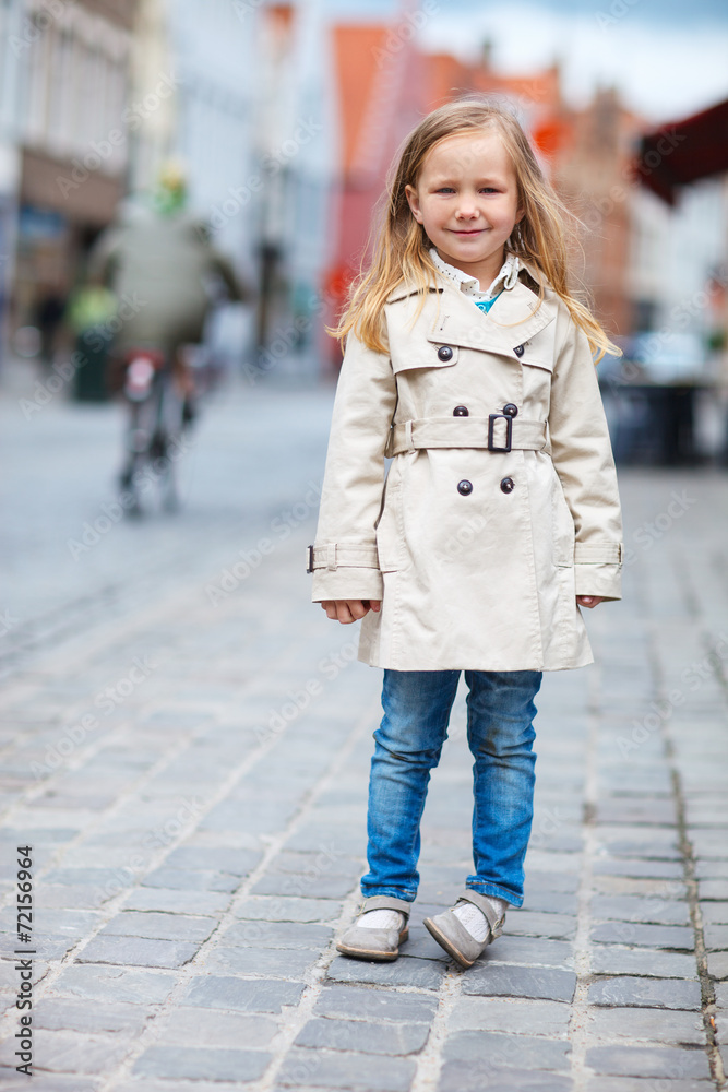 Little girl portrait outdoors