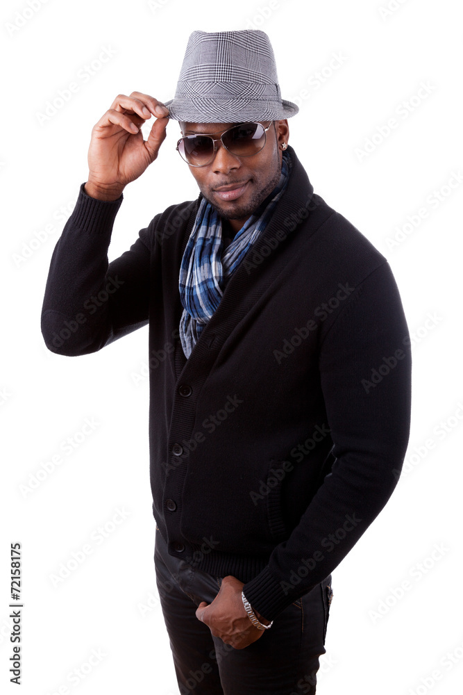 African american man isolated on white background - Black people African american man isolated on white background - Black people