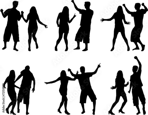 Dancing silhouettes