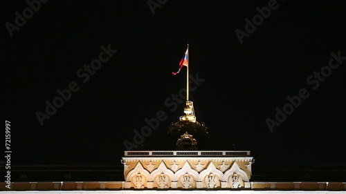 russian flag on the top of Grand Kremlin Palace, Moscow