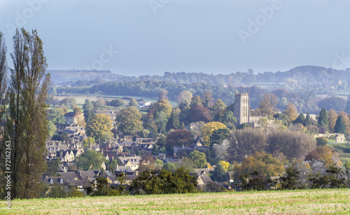 Panorama of Chipping Campden, Gloucester, England photo