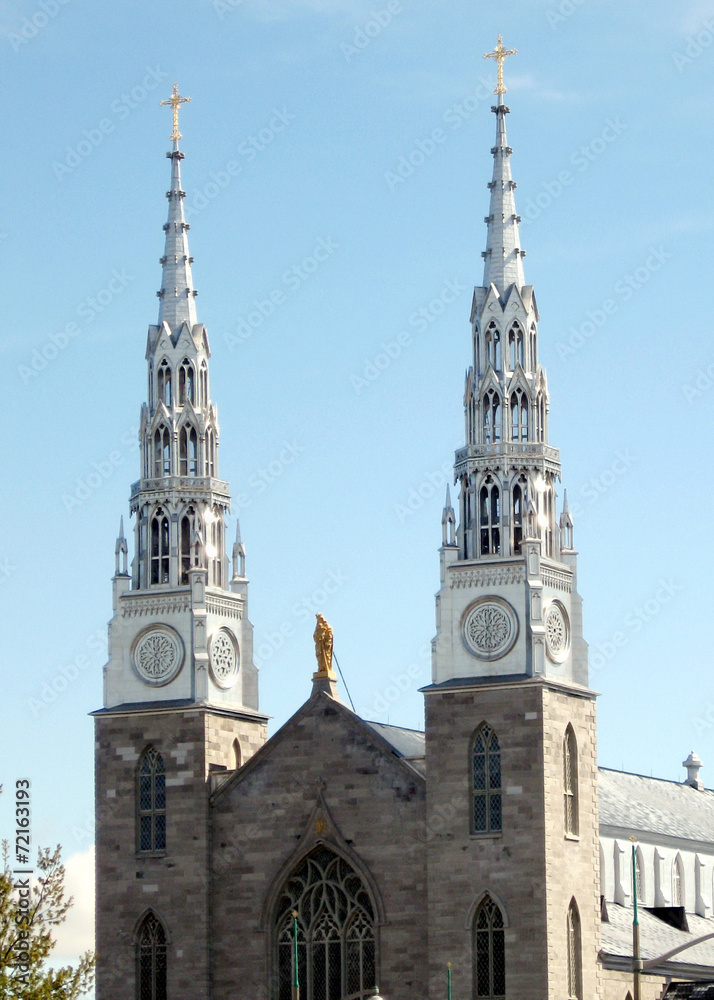 Ottawa Notre Dame Basilica facade 2008