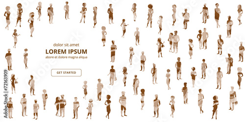 People textured background