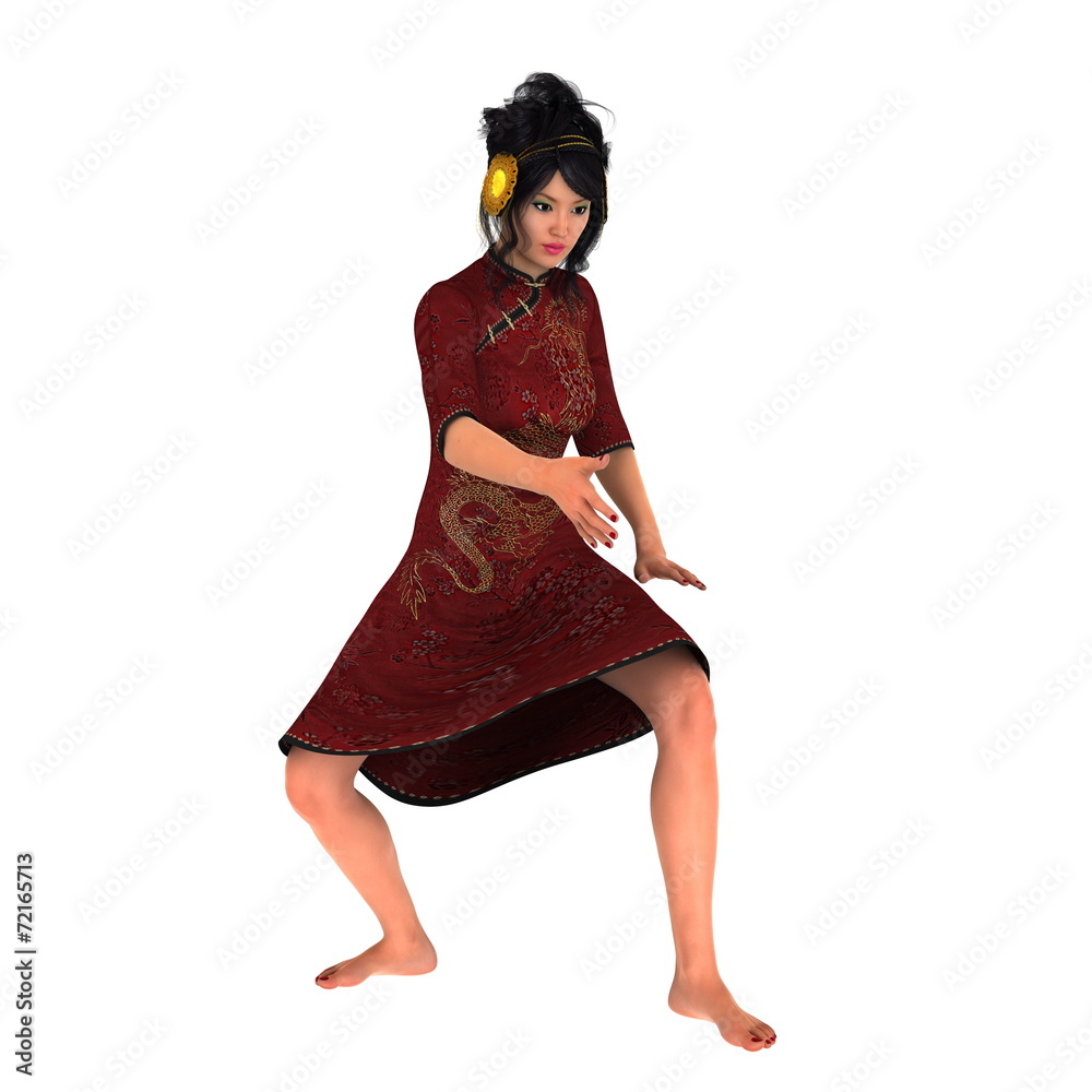 Naklejka premium 若い女性