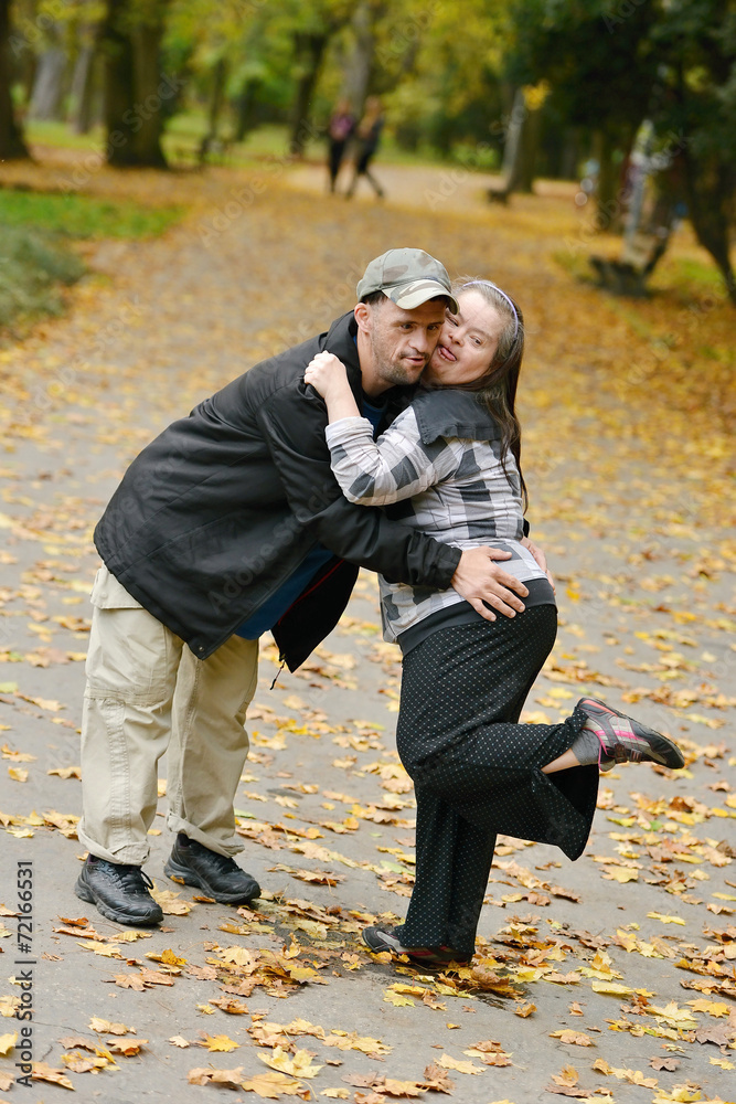 Fototapeta premium couple trisomique