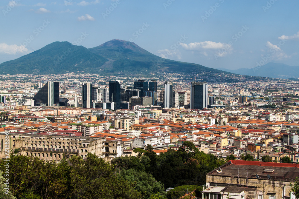 Naklejka premium Skyline of Naples