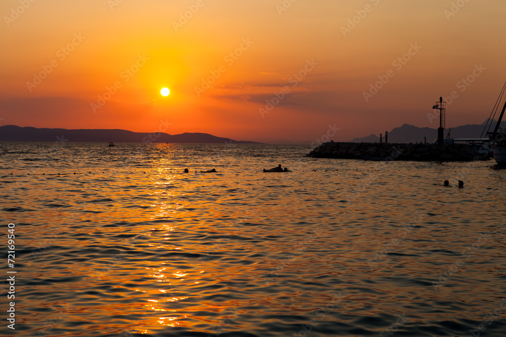 Sunset in Makarska