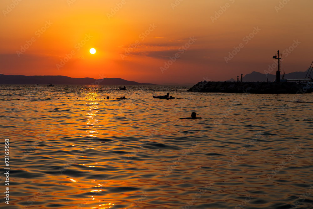 Sunset in Makarska