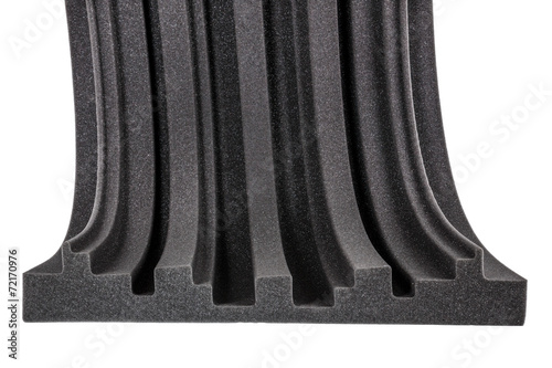 cross section of microfiber foam wall