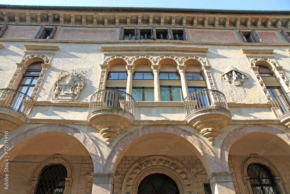Prefecture building, Via Zabarella in Padua, Veneto, Italy