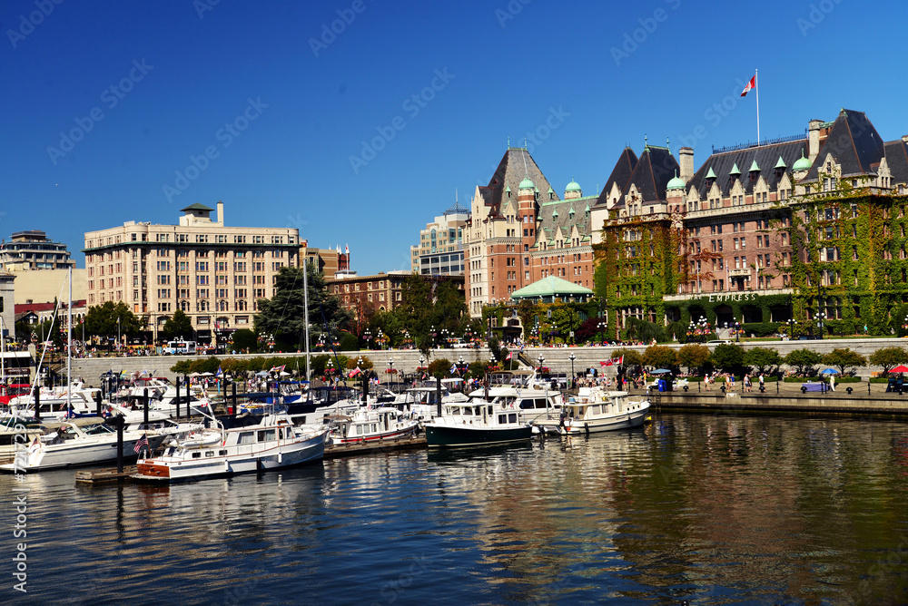 A view of Victoria's Waterfront and buildings