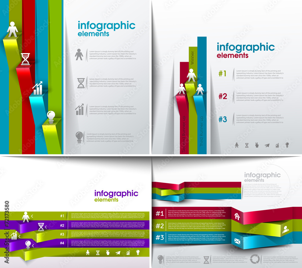 Infographics Banner Design - obrazy, fototapety, plakaty 