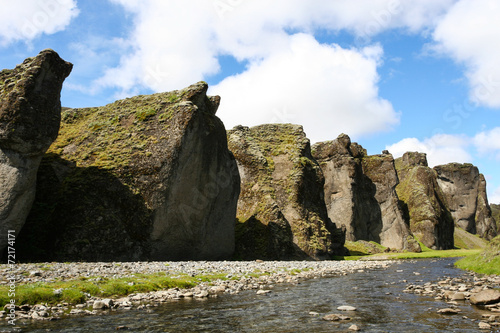 Iceland canyon photo