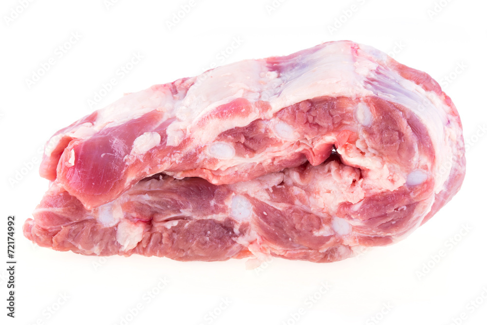spare ribs raw isolated