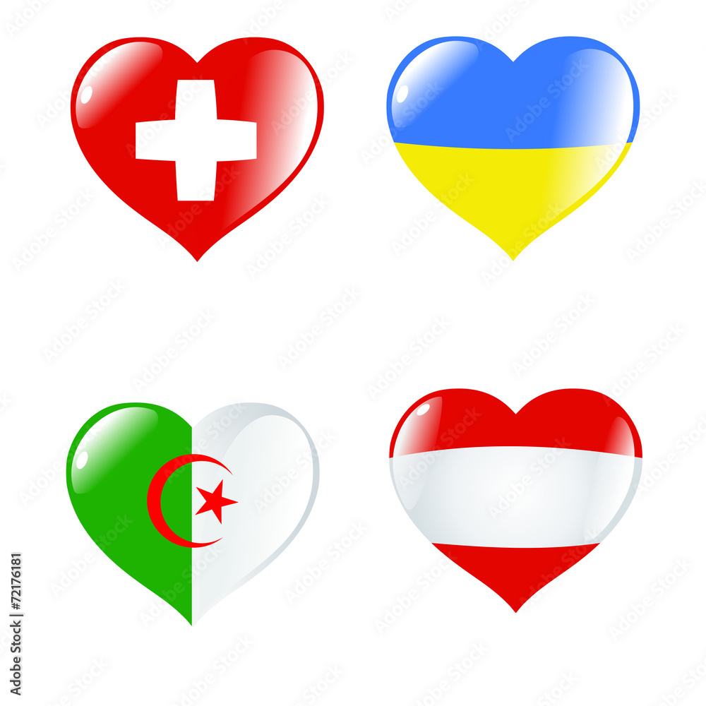 Obraz premium set of hearts