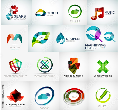 Abstract company logo collection