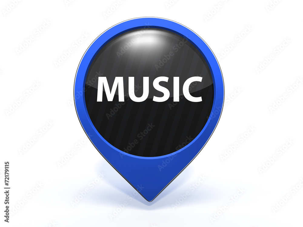 music pointer icon on white background music pointer icon on white background