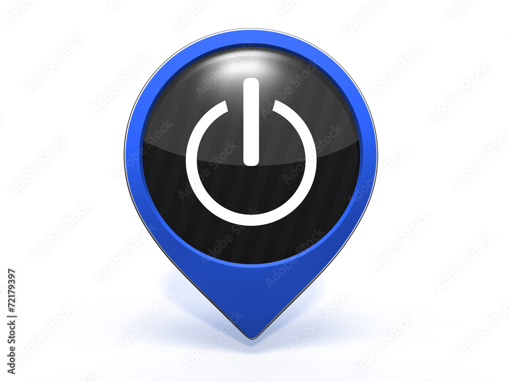 power pointer icon on white background power pointer icon on white background