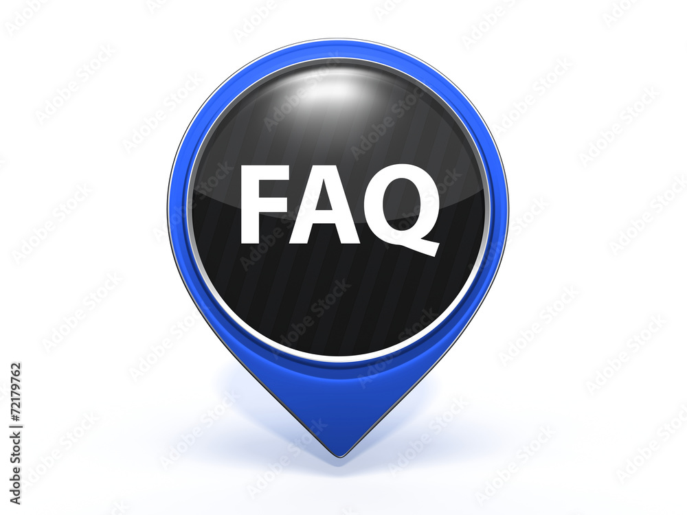 faq pointer icon on white background faq pointer icon on white background
