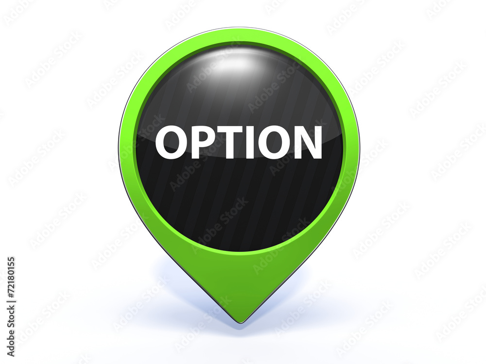 option pointer icon on white background option pointer icon on white background