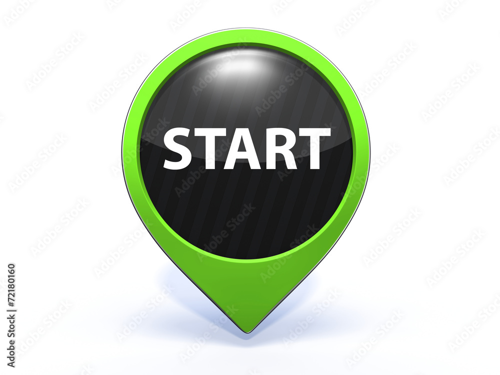 start pointer icon on white background start pointer icon on white background