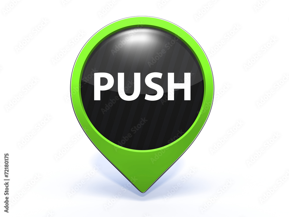 push pointer icon on white background push pointer icon on white background