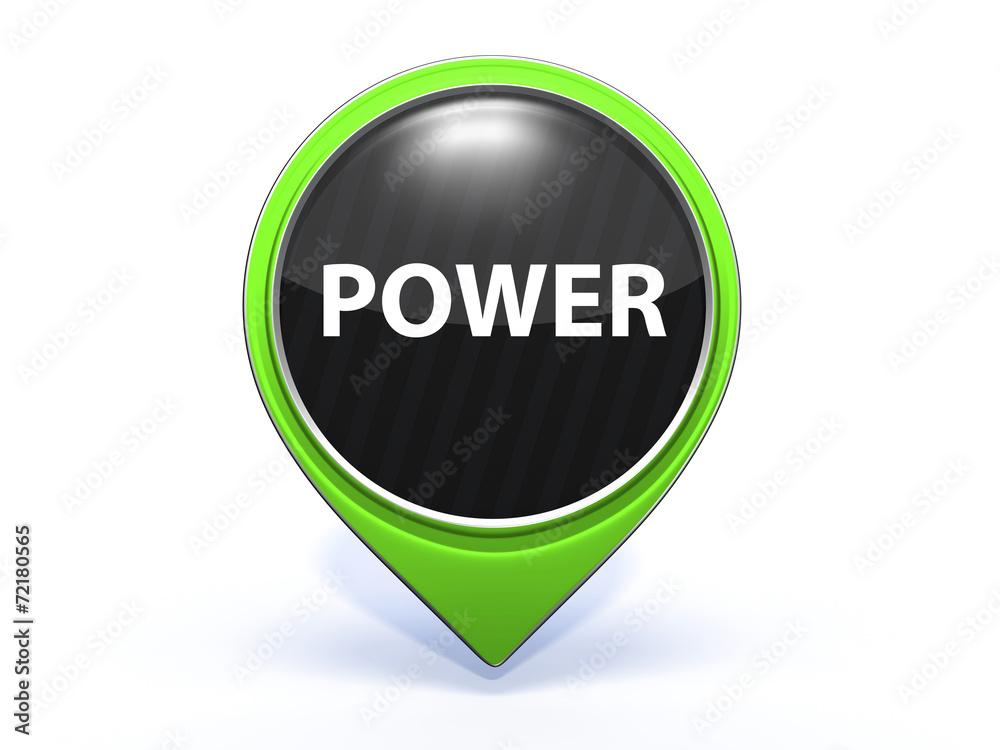 power pointer icon on white background power pointer icon on white background