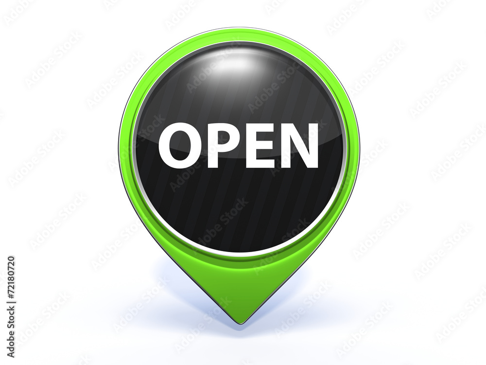 open pointer icon on white background open pointer icon on white background