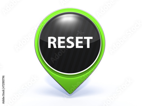 Obraz na płótnie reset pointer icon on white background
