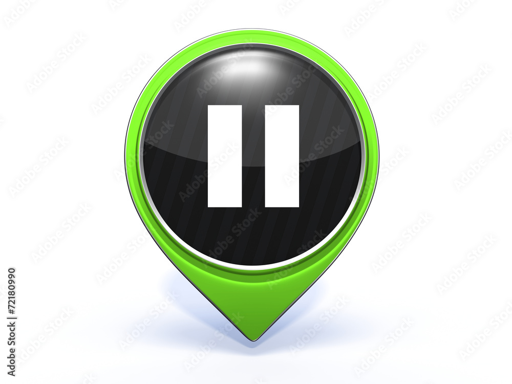 pause pointer icon on white background pause pointer icon on white background