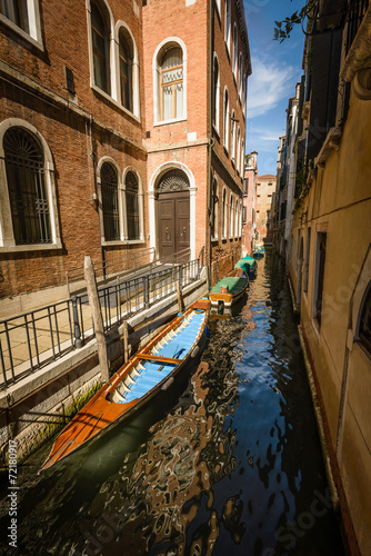 View on the canal in Venice,Italy